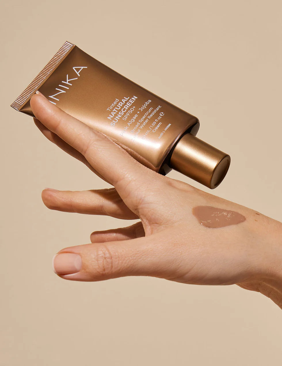 INIKA Organic Tinted Natural Sunscreen SPF50+ 50mL