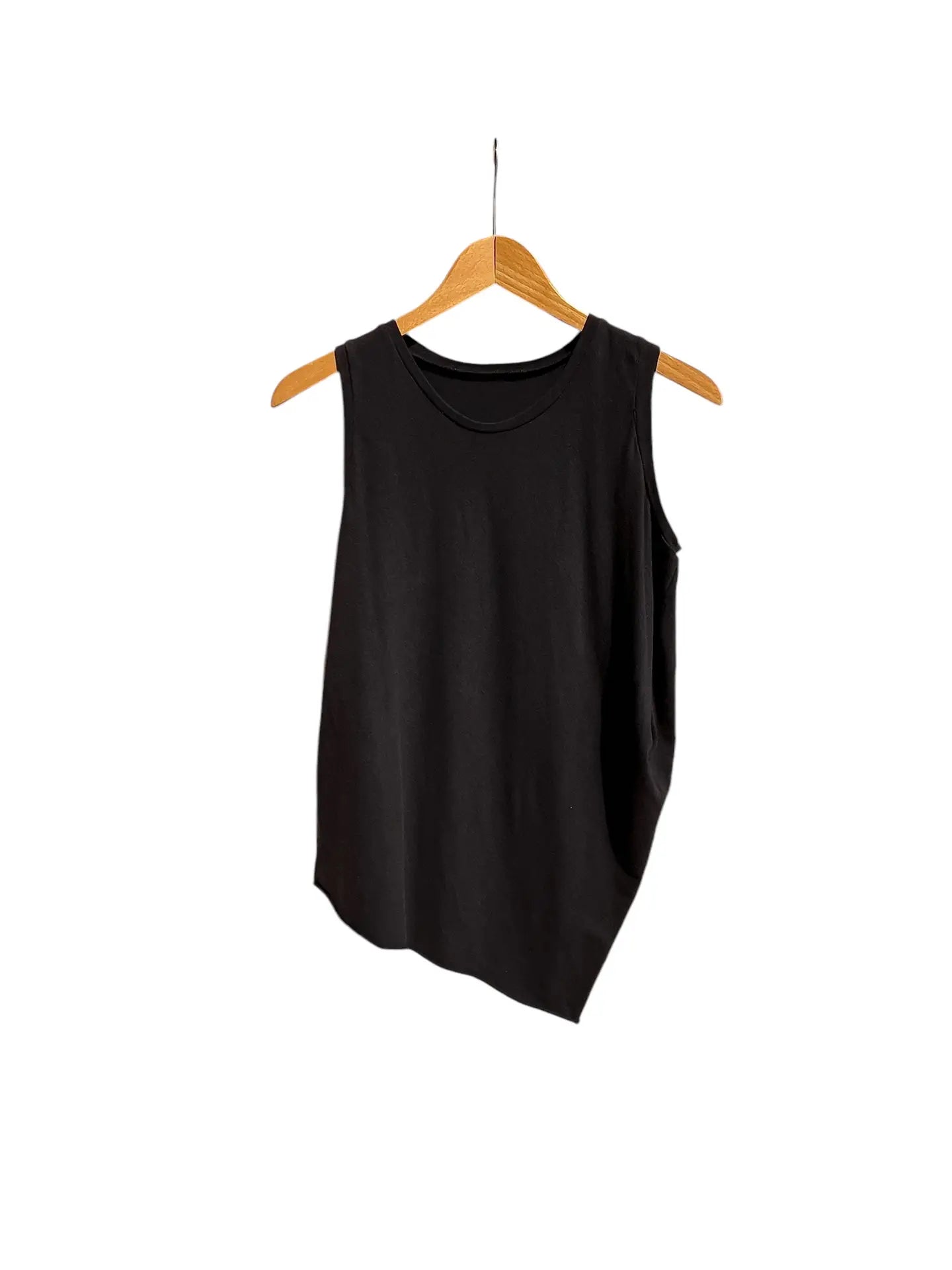 109 Teix Draped Tank Top in the Softest Bamboo Jersey BLACK