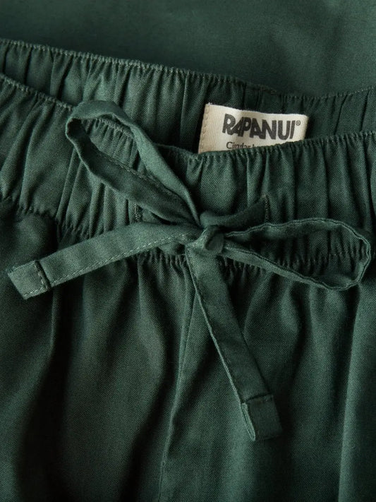 Women's Organic Cotton Pyjama Shorts Evergreen