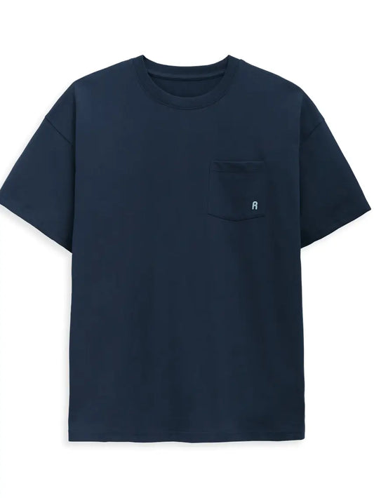 Men's Oversized Pocket T-Shirt Midnight Blue