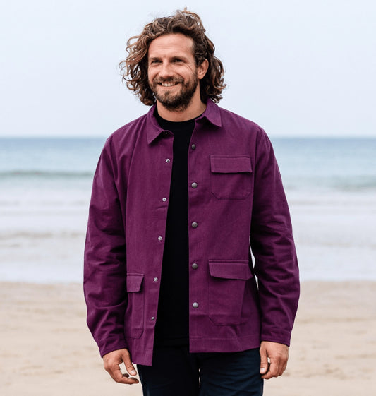 Men's Overshirt   Purple
