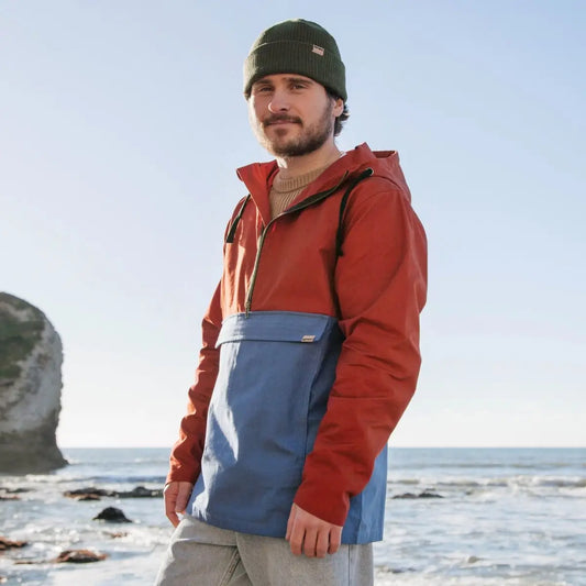 Men's Ebb Water-Repellent Smock   Rust & Solent