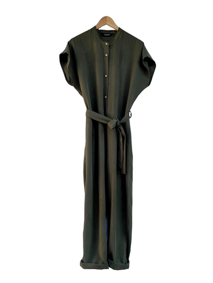 651 Anet Relaxed Lyocell Jumpsuit     Olive green